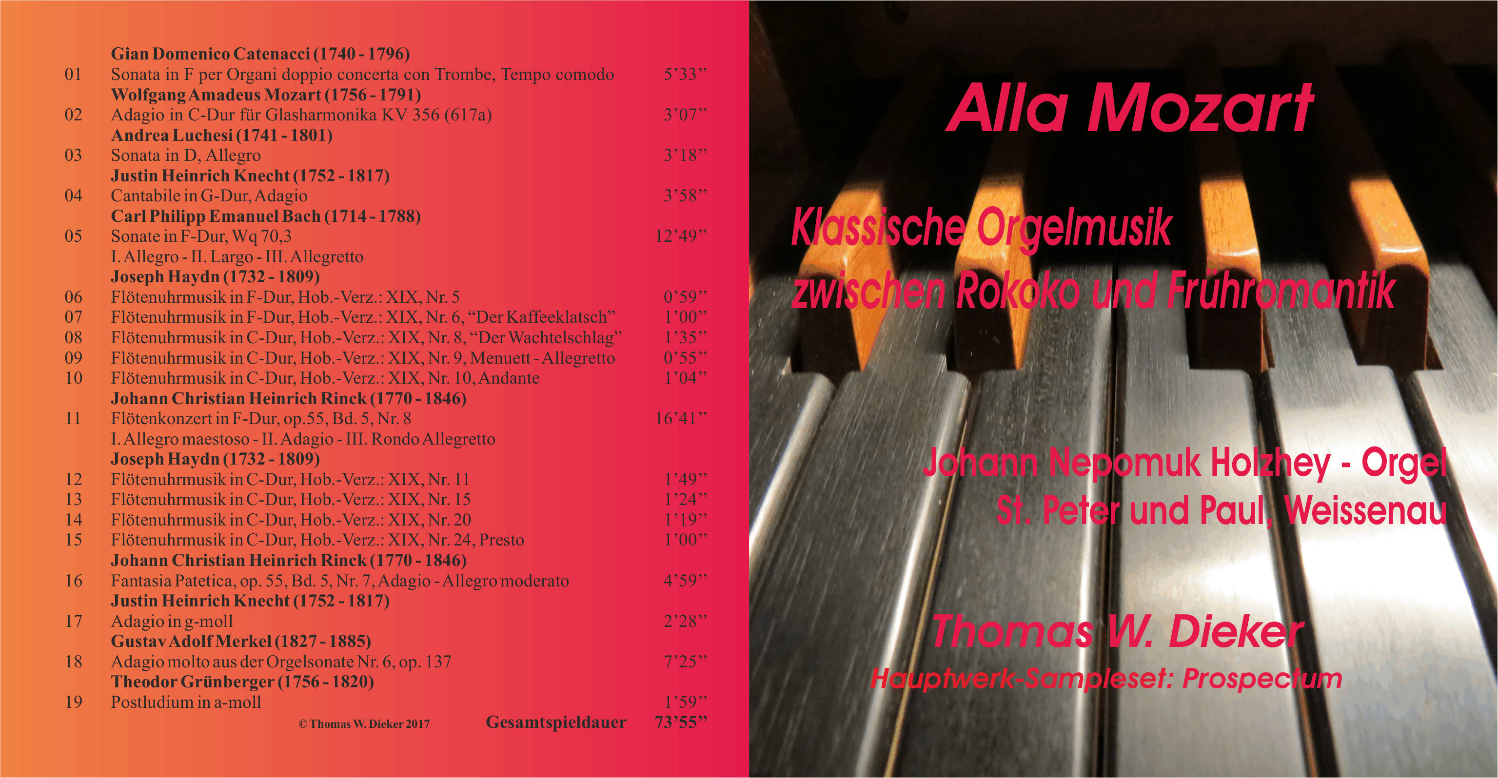 CD 2: Alla Mozart - Klassische Orgelmusik