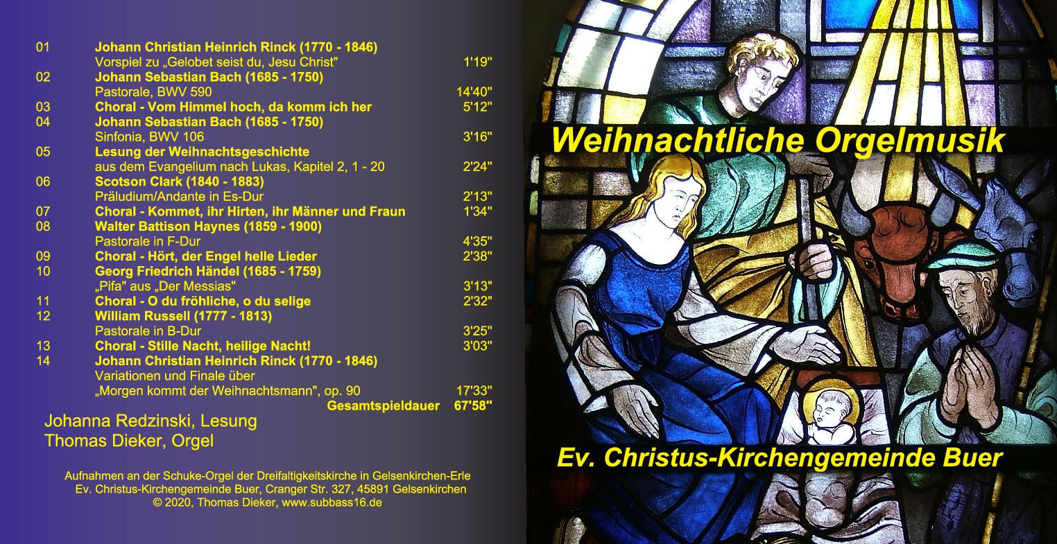 CD 3: Weihnachtliche Orgelmusik